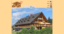 Desktop Screenshot of hotelgrun.cz