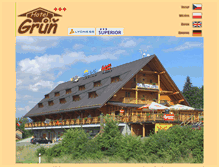 Tablet Screenshot of hotelgrun.cz